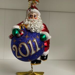 🎅 Christopher Radko 🎅 Santa 2011 Bauble gifts annual limited edition retired